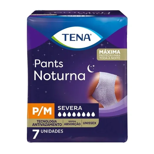 FRALDA TENA PANTS NOTURNA P/M 7 UN