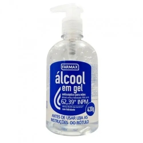 ALCOOL GEL FARMAX 70% NEUTRO 430G