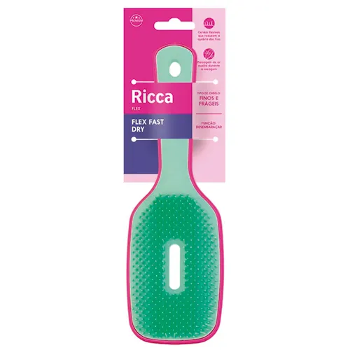 ESCOVA CABELO RICCA FLEX FAST DRY NEON 1UN
