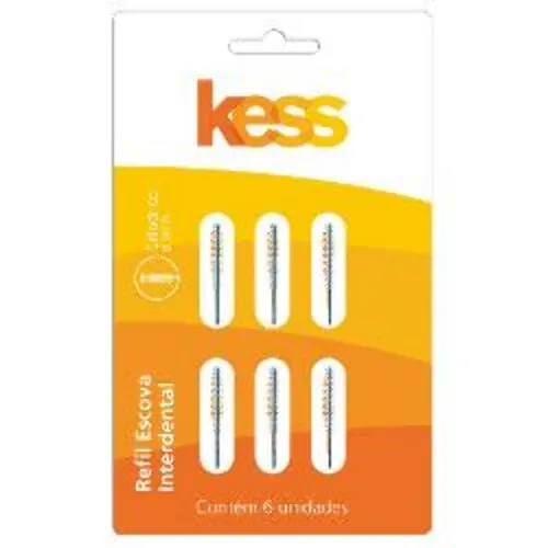 ESCOVA DENTAL KESS INTERDENTAL CILINDRICA REFIL 6UN