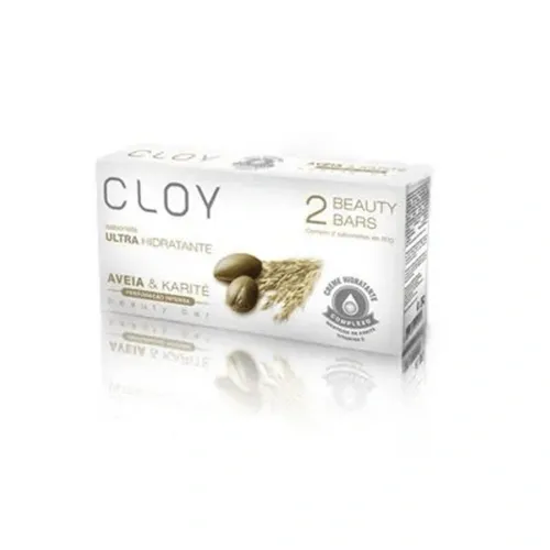 SABONETE CLOY BEAUTY BAR AVEIA E KARITE 2X80G