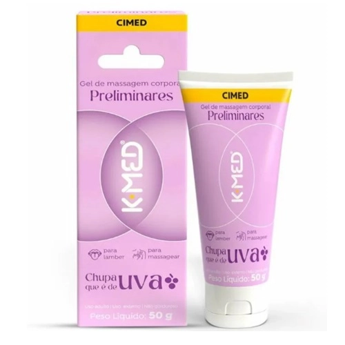 LUBRIFICANTE K-MED PRELIMINARES CHUPA QUE E DE UVA 50G 