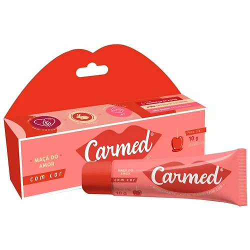 HIDRATANTE LABIAL CARMED MACA DO AMOR C/COR 10G