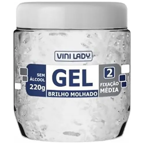 GEL FIXADOR VINI LADY INCOLOR BRILHO MOLHADO N2 220G