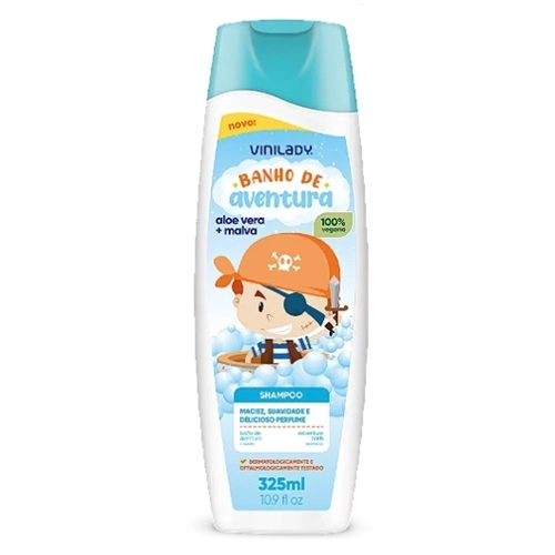 SHAMPOO VINI LADY KIDS ALOE VERA E MALVA 330ML