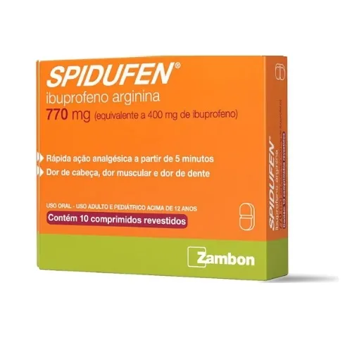 Spidufen 770Mg 10 Comprimidos
