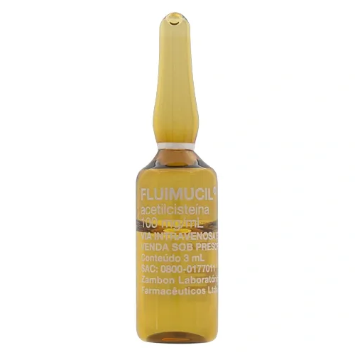 Fluimucil 10% C/1 Amp 3 Ml