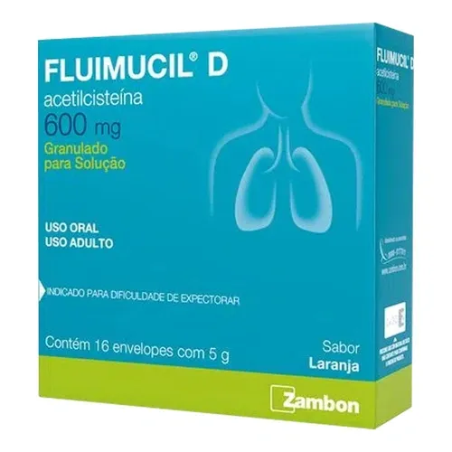 Fluimucil D 600 Mg C/16 Env