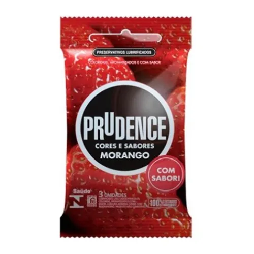 PRESERVATIVO PRUDENCE MORANGO 3UNID