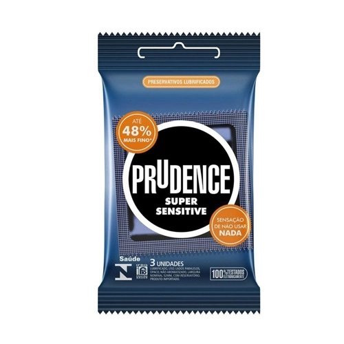 PRESERVATIVO PRUDENCE SUPER SENSITIVE 3 UNIDADES