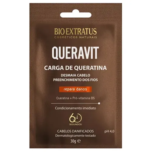 TRATAMENTO BIO EXTRATUS SACHE QUERAVIT CARGA DE QUERATINA 30G