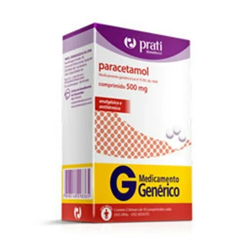 Paracetamol 500Mg 20 Comprimidos Prati