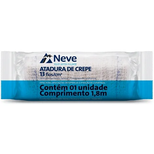 ATADURA CREPOM NEVE 13 FIOS 08CMX1,8M