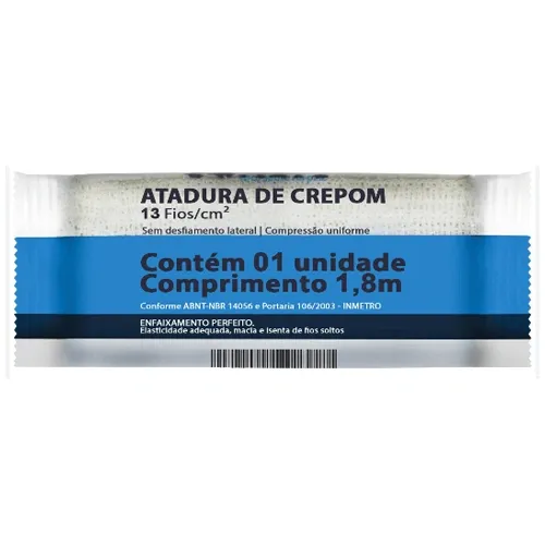 ATADURA CREPOM NEVE 13 FIOS 20CMX1,8M