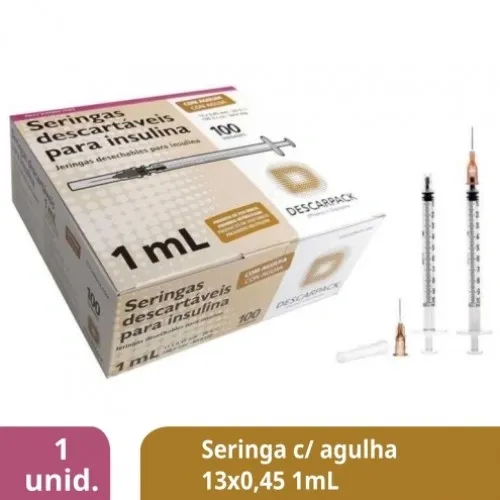 SERINGA DESCARPACK 1ML AG13X0.