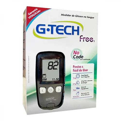 APARELHO DE GLICOSE G TECH FREE