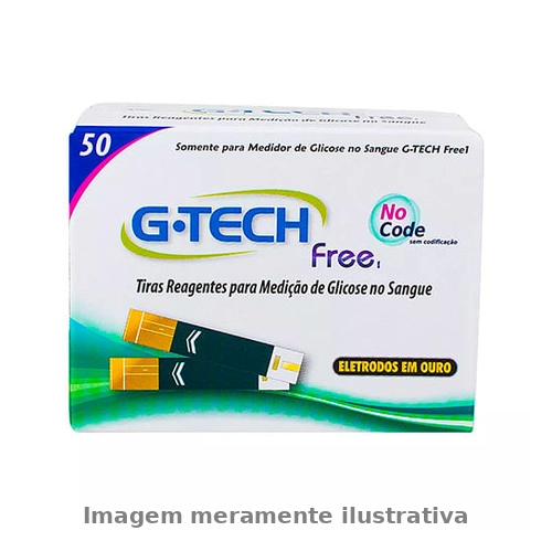 Teste Glicose G Tech Free 50Un