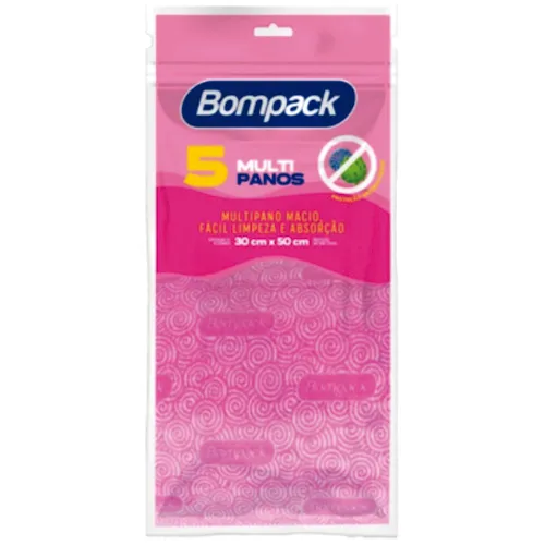 PANO BOMPACK LIMP PLUS ROSA 5UN