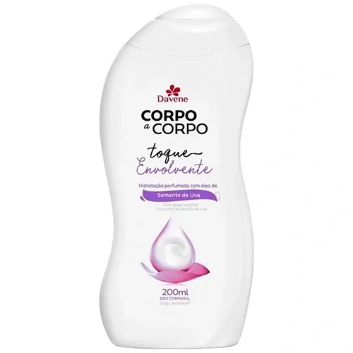 HIDRATANTE DAVENE CORPO A CORPO TOQUE ENVOLVENTE SEMENTE DE UVA 200ML