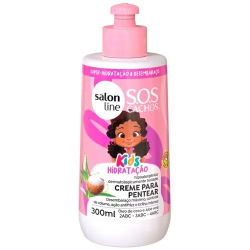 CREME SALON LINE SOS KIDS PENT CACHOS 300ML