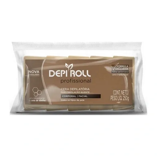 CERA DEPILATORIA DEPI ROLL QUENTE TRADICIONAL REFIL 250G