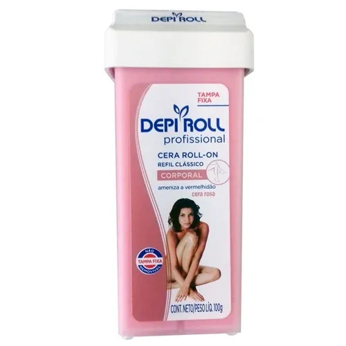 CERA DEPILATORIA DEPI ROLL ROSA REFIL 100G