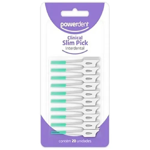 ESCOVA INTERDENTAL POWERDENT CLINICAL SLIM PICK 20UN