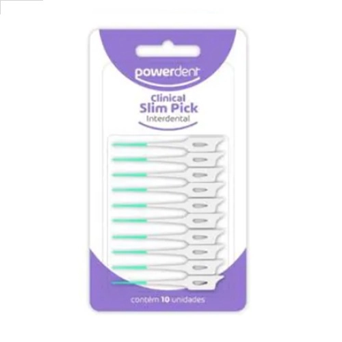 ESCOVA DENTAL POWERDENT INTERDENTAL SLIM PICK 10UN