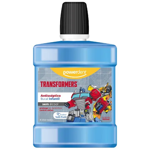 ENXAGUANTE BUCAL POWERDENT TRANSFORMERS TUTTI-FRUTTI 300ML