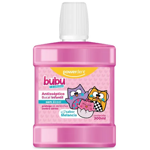 ENXAGUANTE BUCAL POWERDENT BUBU MELANCIA 300ML