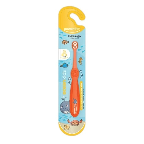ESCOVA DENTAL INF POWERDENT OCEAN KIDS 0-3 ANOS