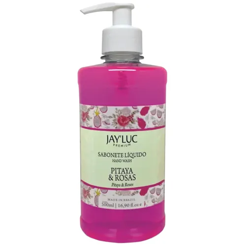 SABONETE LIQUIDO JAYLUC VALV PITAYA/ROSAS 500ML