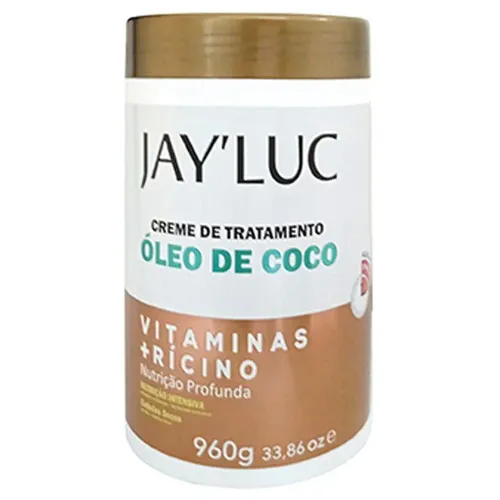 CREME TRATAMENTO JAYLUC OLEO COCO VIT+RICINO 960G