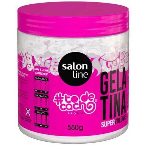 GELATINA CAPILAR SALON LINE #TODECACHO SUPER VOLUME 550G