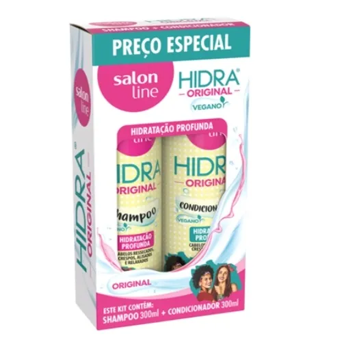 KIT SALON LINE HIDRA ORIGINAL SHAMPOO 300ML+CONDICIONADOR 300ML