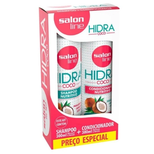 KIT SALON LINE COCO SHAMPOO 300ML+CONDICIONADOR 300ML