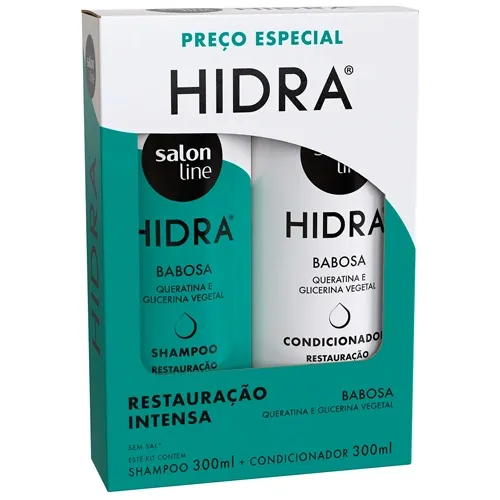 KIT SALON LINE BABOSA SHAMPOO 300ML+CONDICIONADOR 300ML