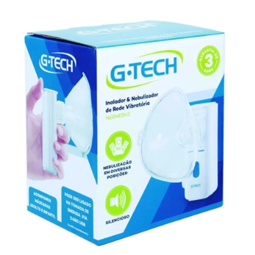 APARELHO NEBULIZADOR G-TECH REDE VIBRATORIA NEBMESH 2 1 UNIDADE