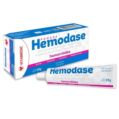 HEMODASE POMADA PARA HEMORROIDAS 25G + 1 APLICADOR