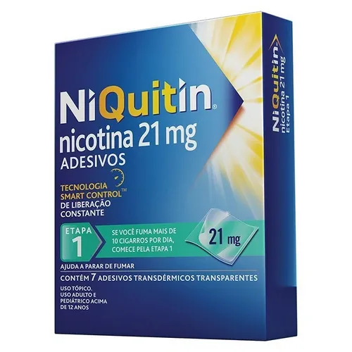 NIQUITIN ETAPA 1 21MG 7ADESIVOS