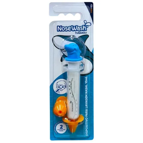 SERINGA LAVAGEM NASAL NOSEWASH TUBARAO