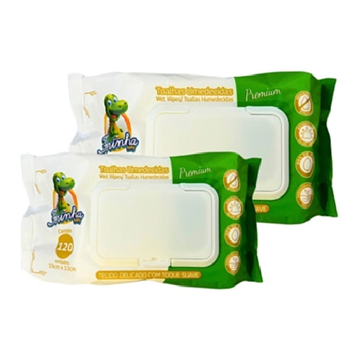 LENCOS UMEDECIDOS FERINHA BABY FLIPTOP 120 UNIDADES