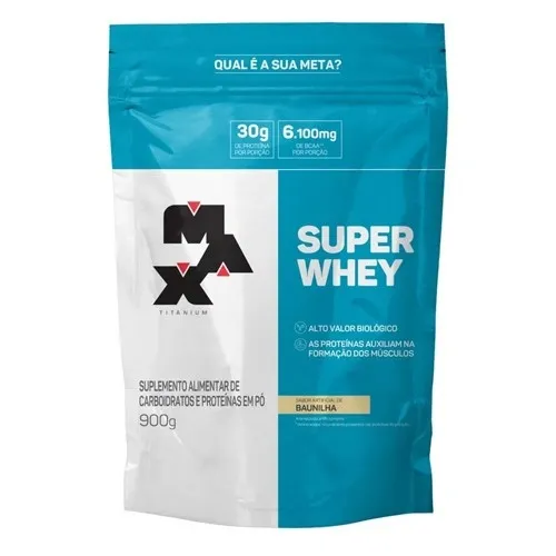 Max Super Whey Baunilha Refil 900G