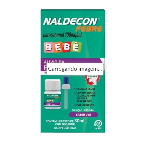 Naldecon Febre Bebe 100Mg/Ml 30Ml Solucao Oral Uva