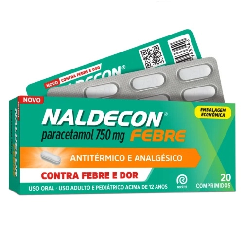 NALDECON FEBRE 750MG 20 COMPRIMIDOS