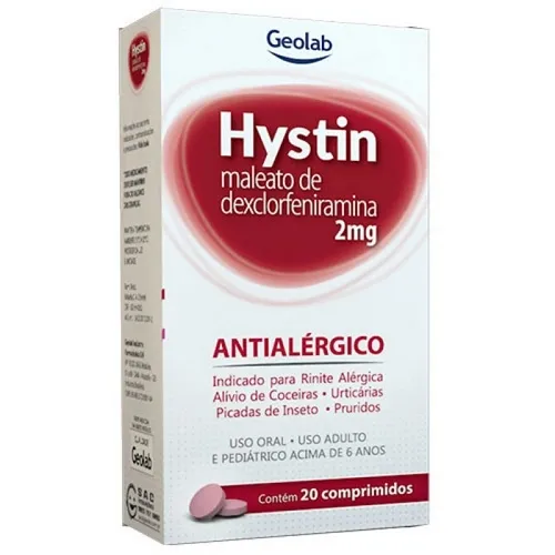 HYSTIN 2MG 20COMPRIMIDO