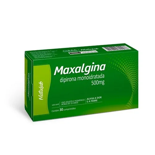 MAXALGINA NATULAB 500MG 30 COMPRIMIDOS
