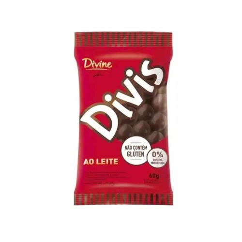 Divine Divis Chocolate Ao Leite 60G