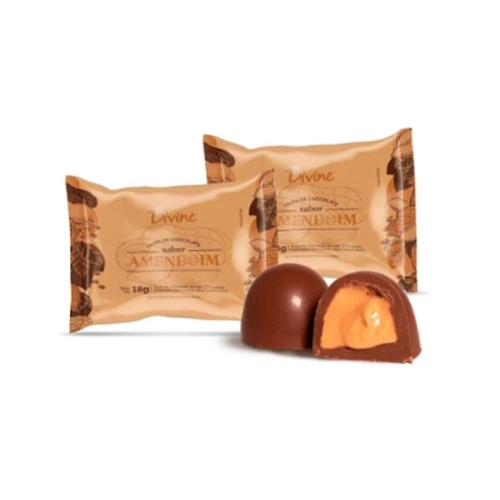 Divine Chocolate Trufa Amendoim 18G