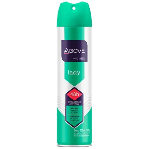 DESODORANTE ABOVE FEMININO AEROSSOL LADY 150ML
